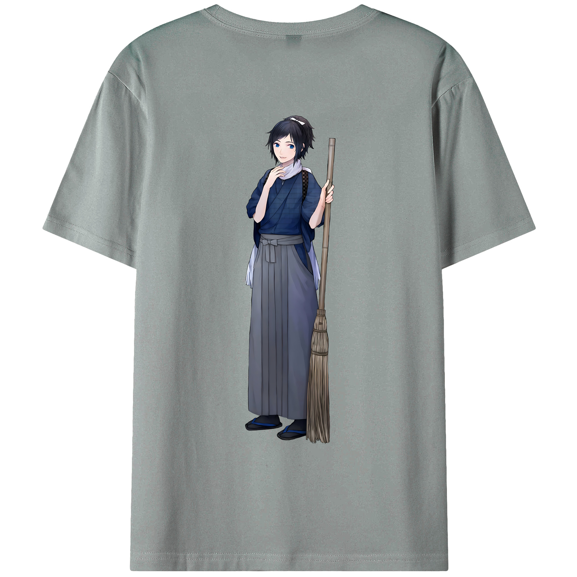 （画像用） 刀剣乱舞 Touken Ranbu 綿100％ メンズ半袖Tシャツ（バックプリント） 通気性